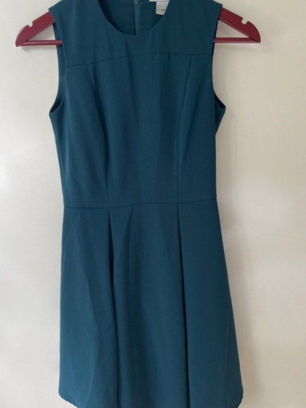 H&M Sleeveless Teal A-Line Dress - Classic Women's Dress